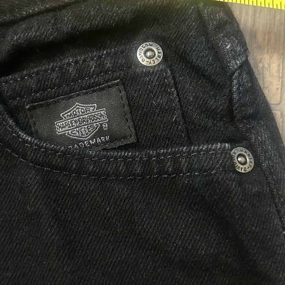 Harley-Davidson Black Denim Pants - Picture 3 of 4